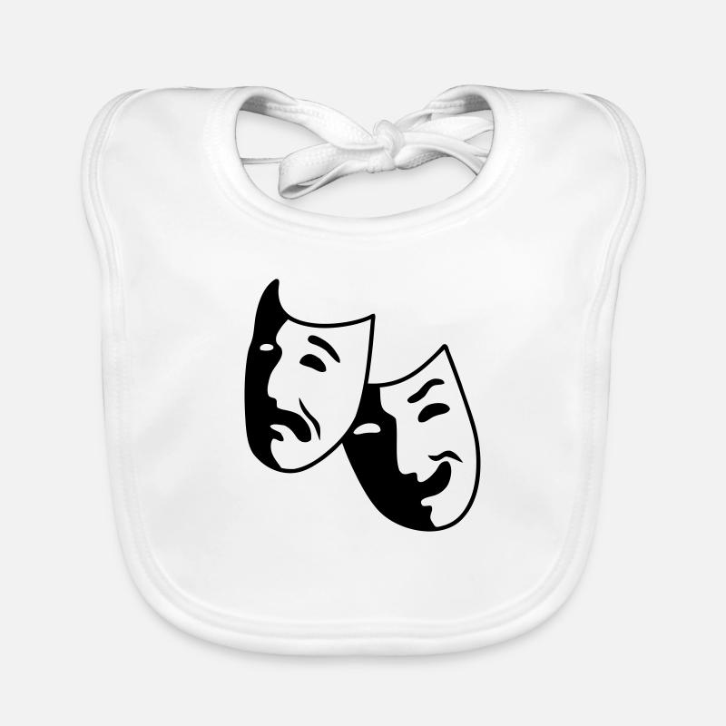 Theater - Maske - Schauspieler Baby Bio-Lätzchen