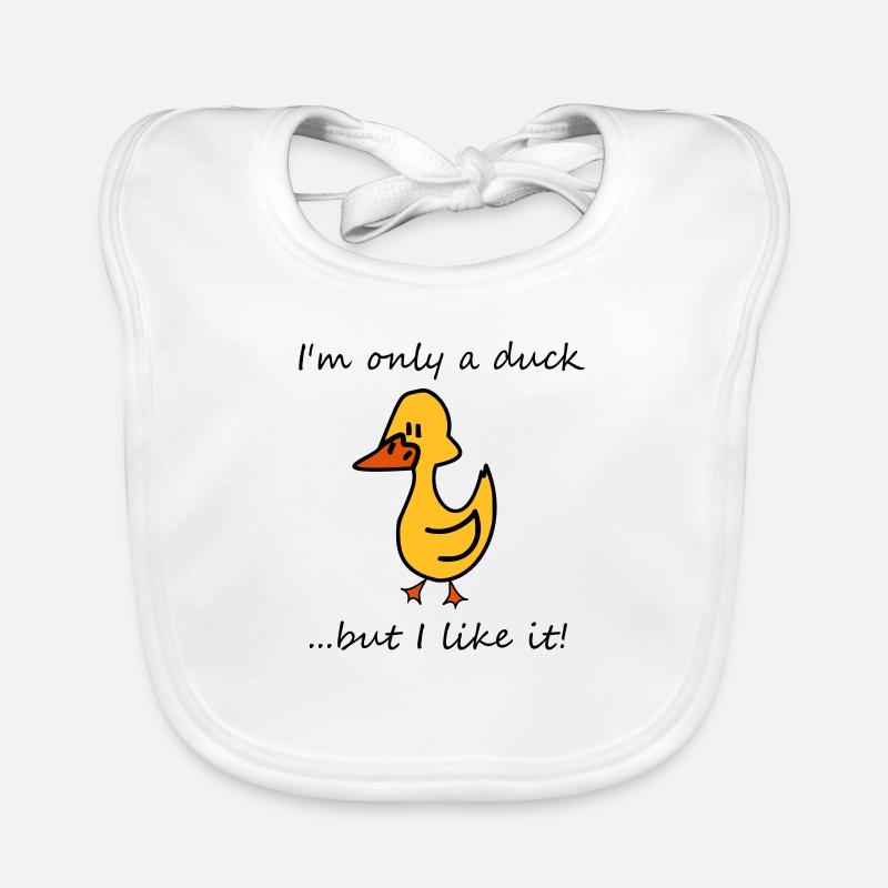 Ich bin nur eine Ente Baby Bio-Lätzchen