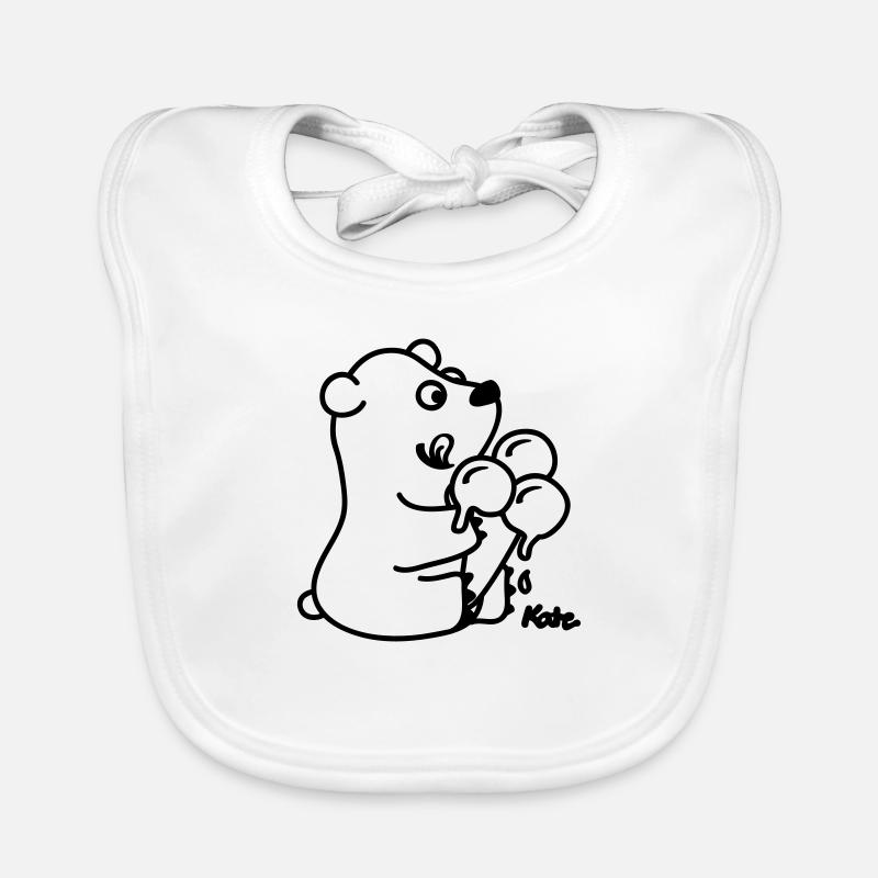 Eisbär Baby Bio-Lätzchen