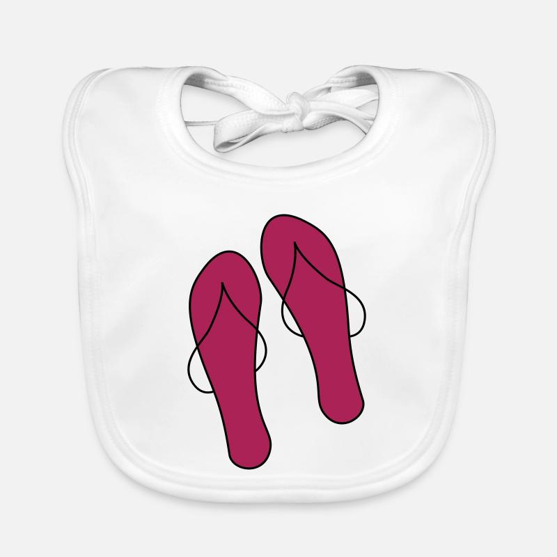flip flops Organic Baby Bibs