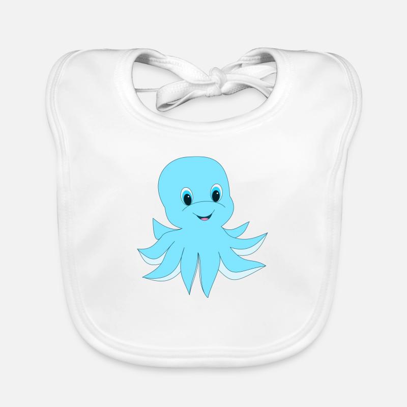 Baby cuttlefish Organic Baby Bibs