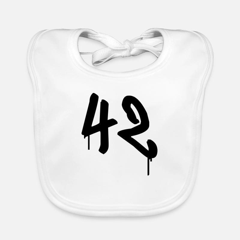 Tag : 42 - Bavoir bio Bébé - blanc