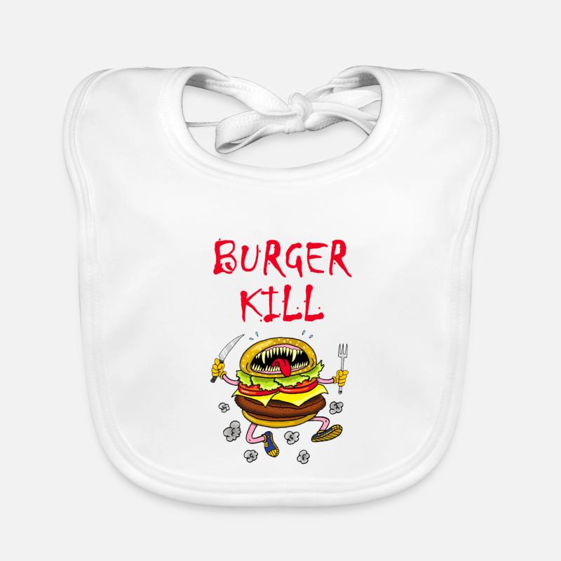 Fleischfresser Hamburger Baby Bio-Lätzchen