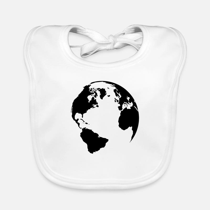 world - Baby Bio-Lätzchen - Weiß