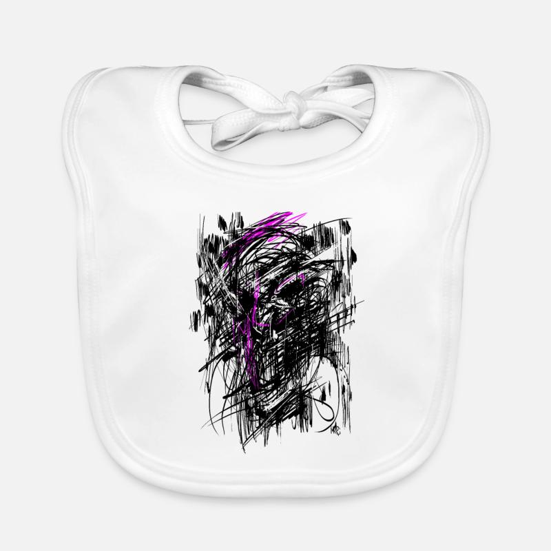 Nosferatu Horror Monster Abstract Organic Baby Bibs