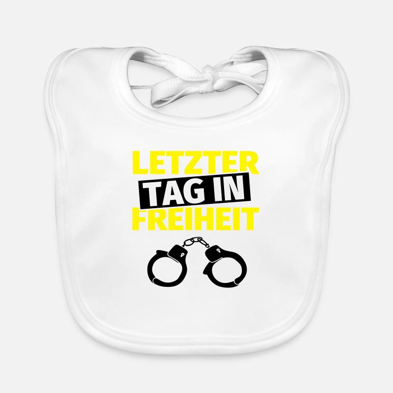 Junggesellenabschied Handschellen Baby Bio-Lätzchen