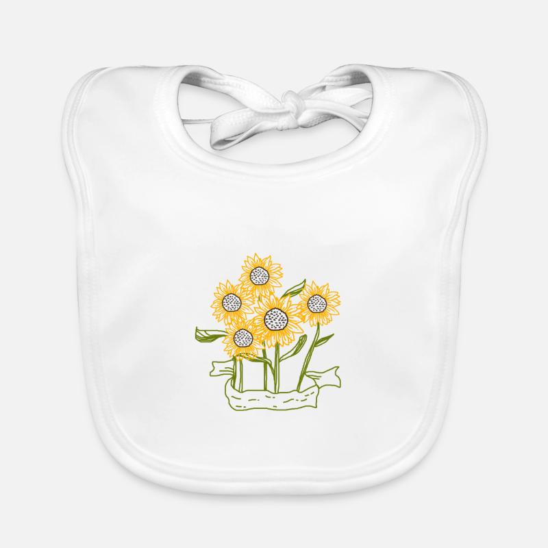 Sonnenblumen Sommer Schöne Blumen Baby Bio-Lätzchen