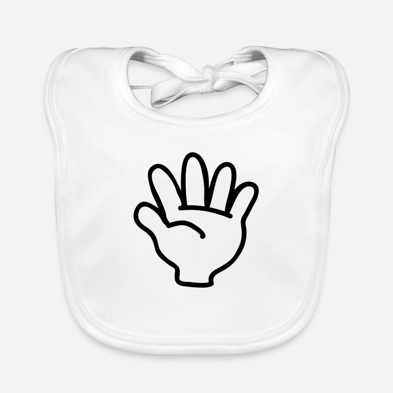 La main de l'enfant Bavoir bio Bébé