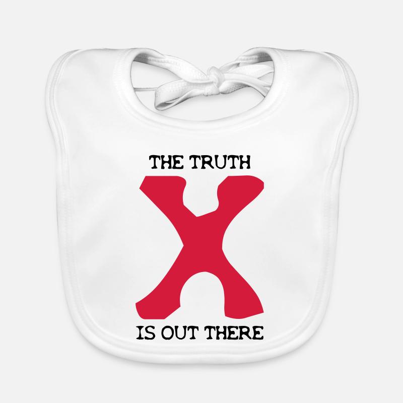 the Truth is out there - Bavoir bio Bébé - blanc