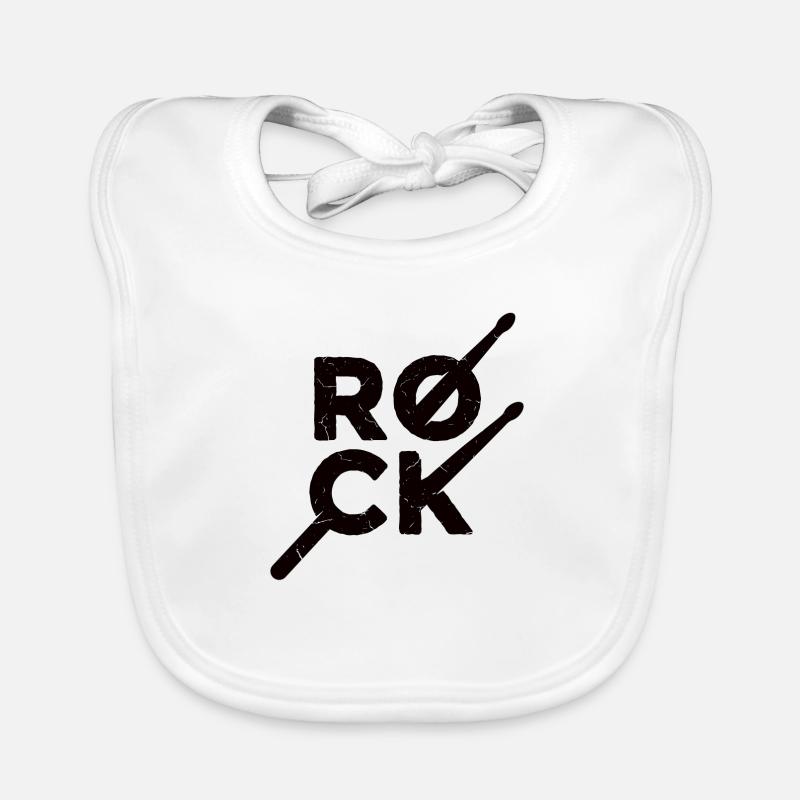 Rock Drums Organic Baby Bibs