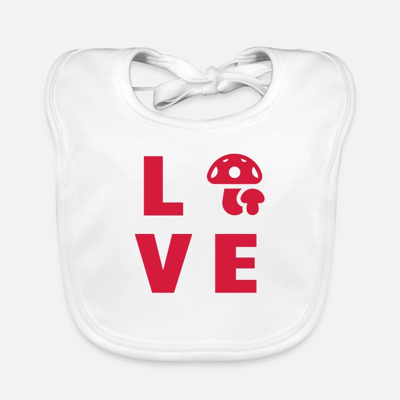 Mushroom / Champignon / Pilz / Picking Organic Baby Bibs