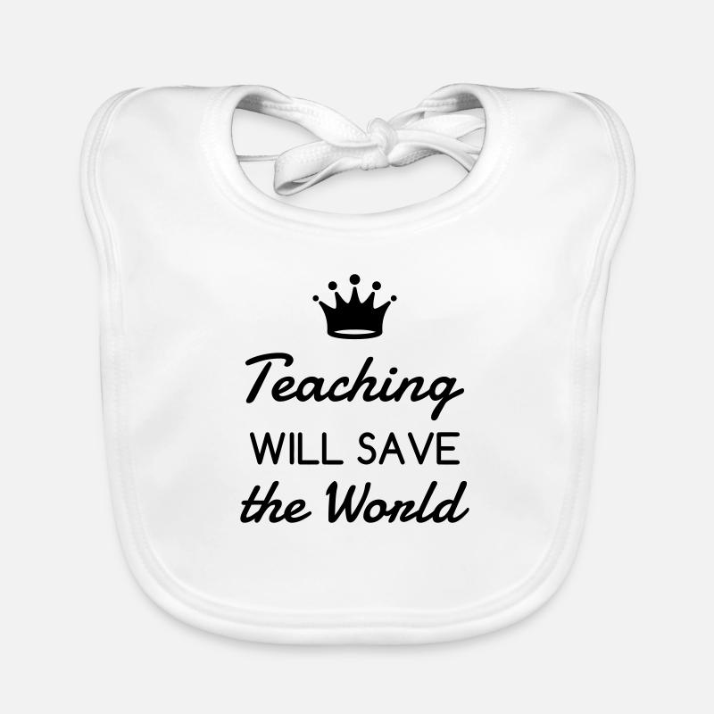 Ecole / Prof / Instit / Professeur / Maîtresse Bavoir bio Bébé