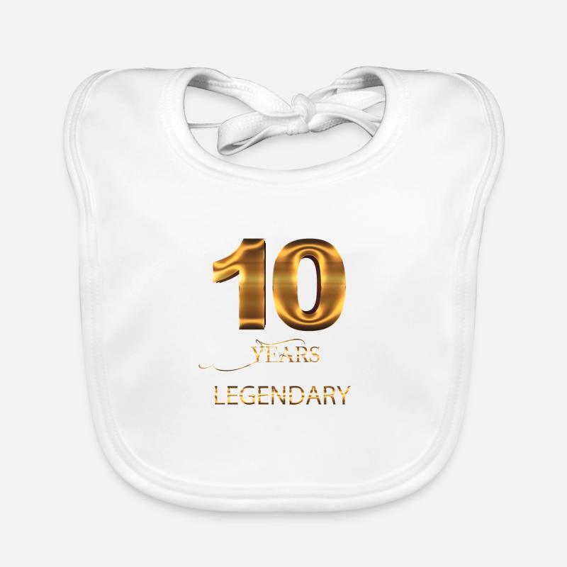 10. Geburtstag Baby Bio-Lätzchen