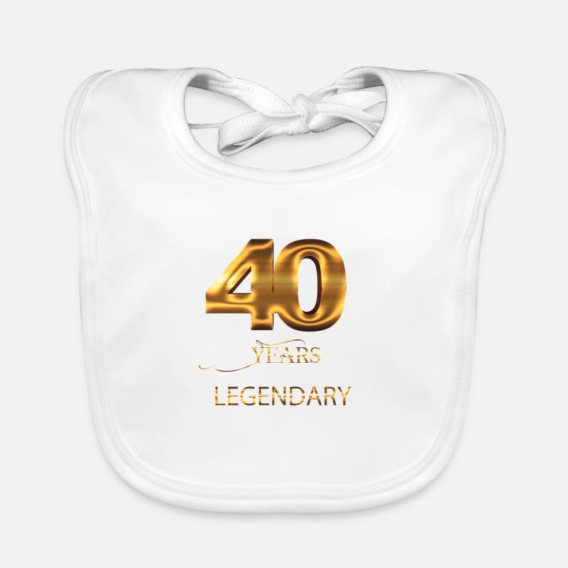 40. Geburtstag Baby Bio-Lätzchen