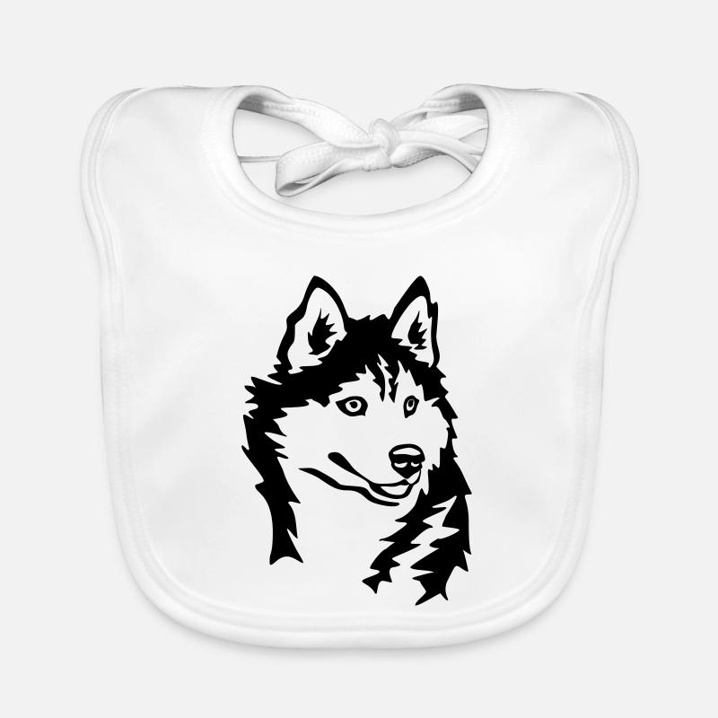 Husky head Organic Baby Bibs