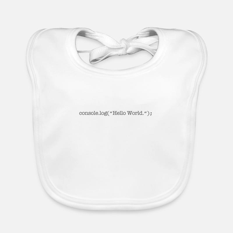 Développeur Javascript Geek Bavoir bio Bébé