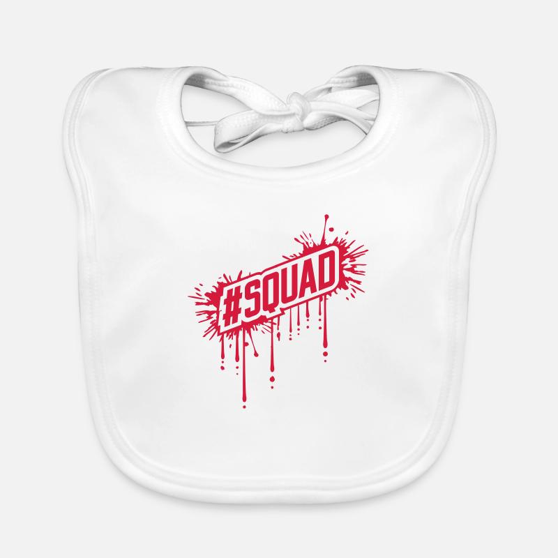 Goutte de sang SQUAD Bavoir bio Bébé