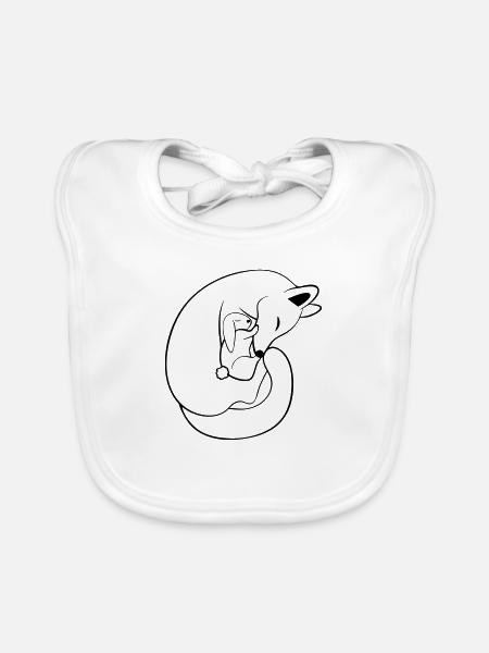 Fuchs & Hase - Baby Bio-Lätzchen - Weiß - Vorne