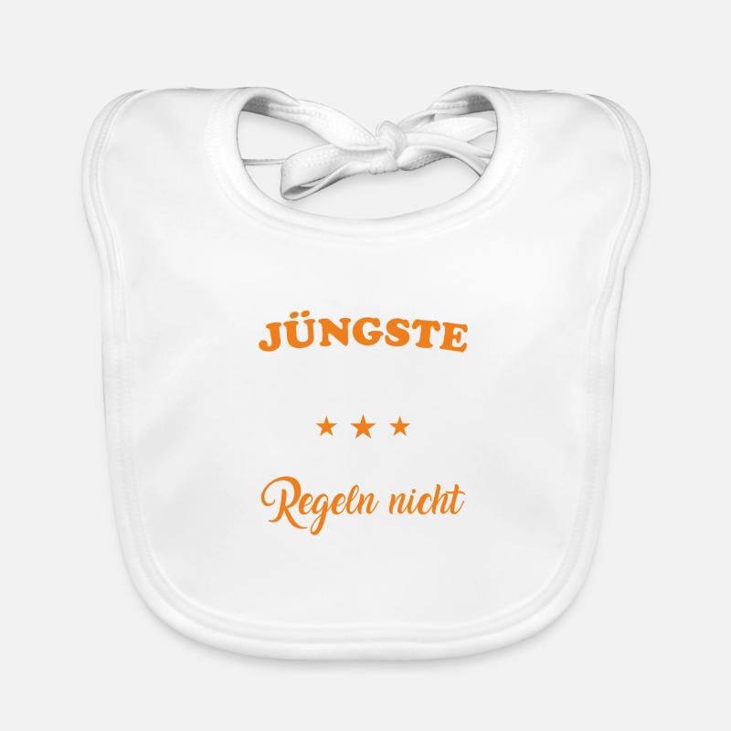 "Jüngste Kind" Baby Bio-Lätzchen