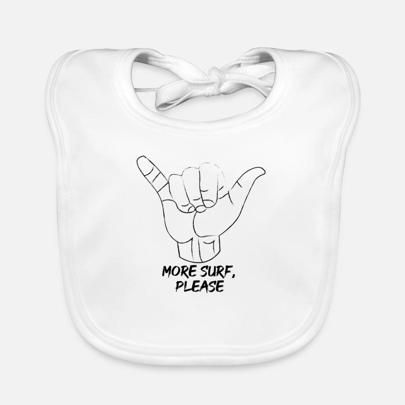 PLUS DE SURF, S’IL VOUS PLAÎT Bavoir bio Bébé