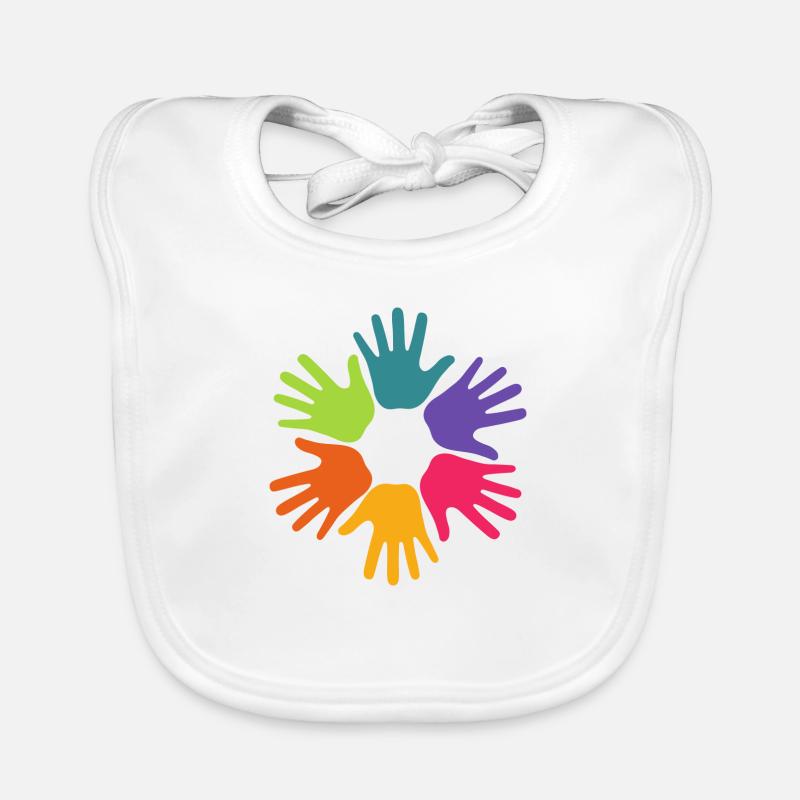 Pride Rainbow Flag Pride Parade LGBT Organic Baby Bibs