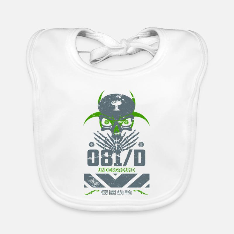 Underground Skull Baby Bio-Lätzchen