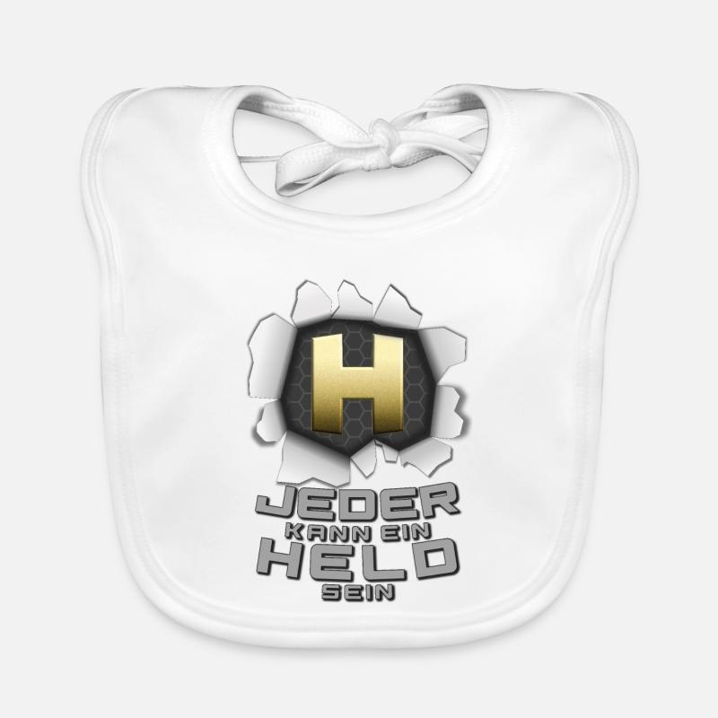 Jeder kann ein Held sein Baby Bio-Lätzchen