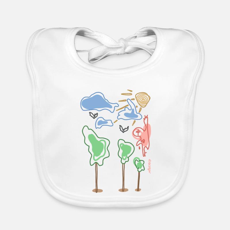 Süßes Gemälde, Kindermalerei Baby Bio-Lätzchen