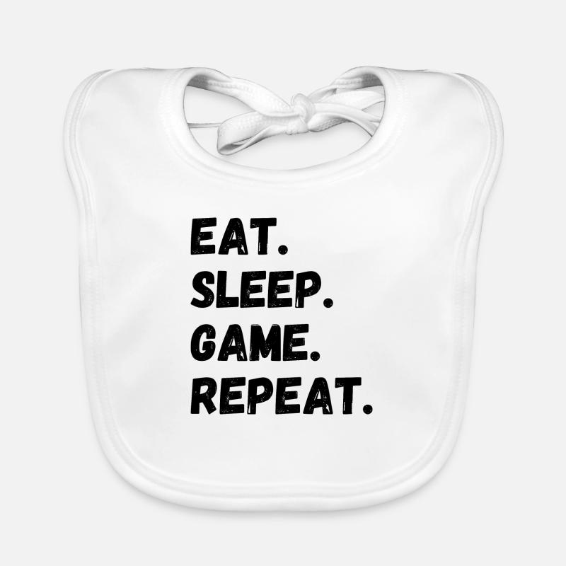Manger le jeu de sommeil Répéter Bavoir bio Bébé