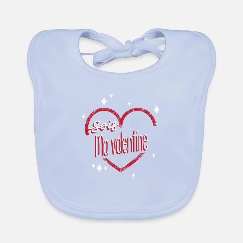 Be my valentine Organic Baby Bibs