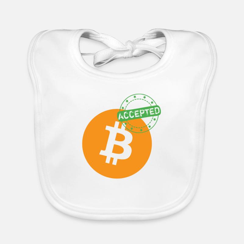 Bitcoin Accepted Organic Baby Bibs