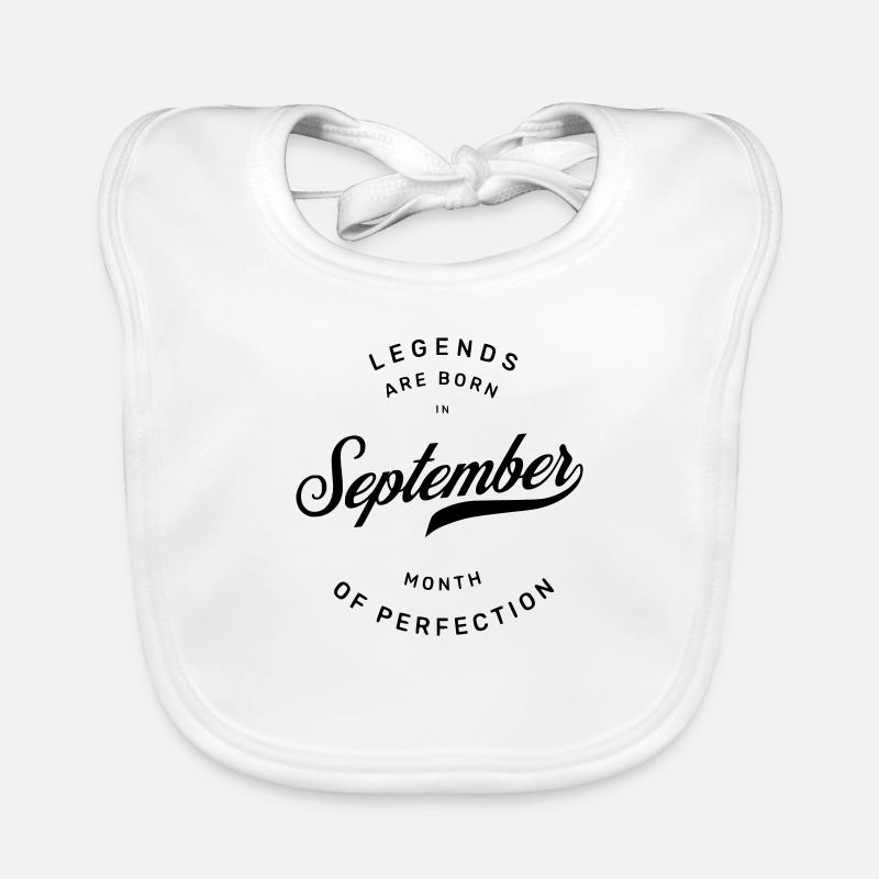BIRTHDAY SEPTEMBER Organic Baby Bibs