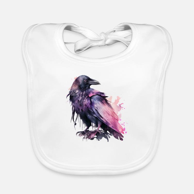 Raven Organic Baby Bibs