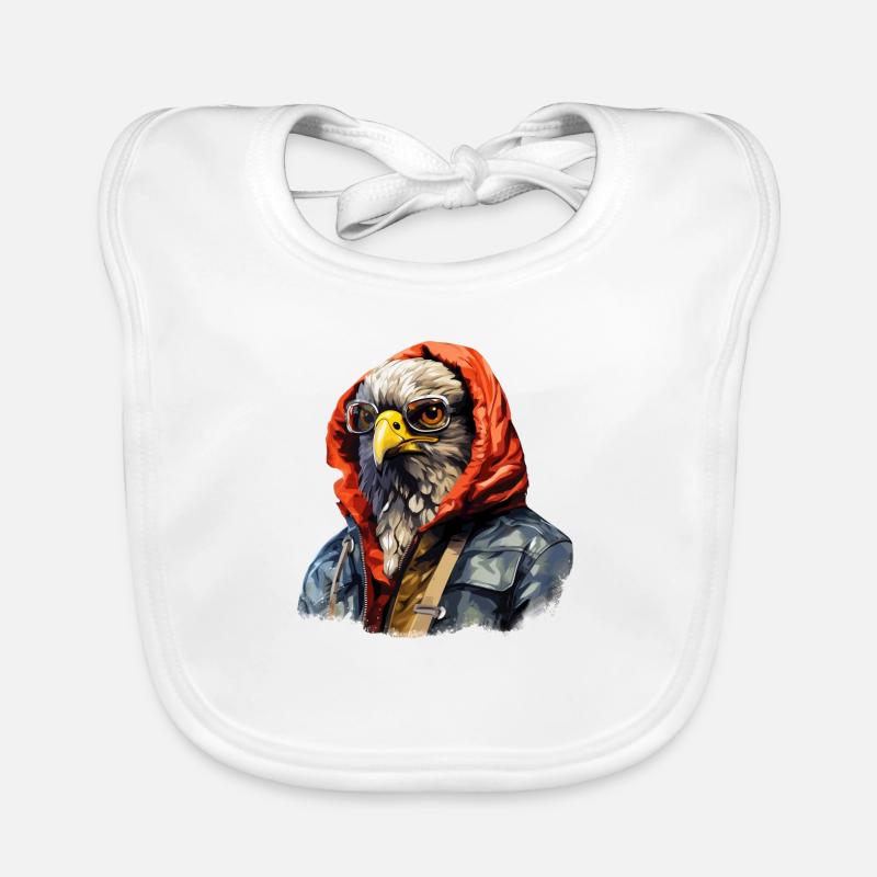 Street style hawk | Hawk lovers Organic Baby Bibs