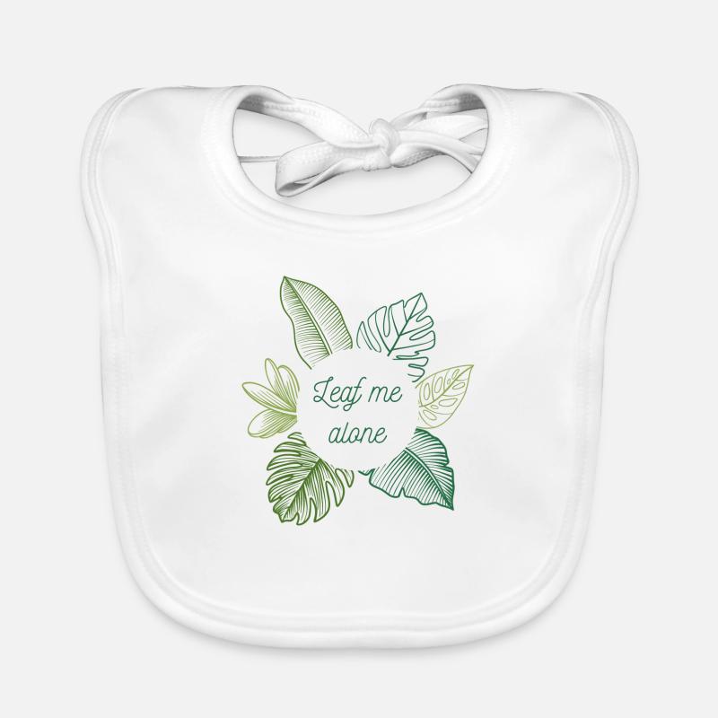 Leaf me alone Baby Bio-Lätzchen