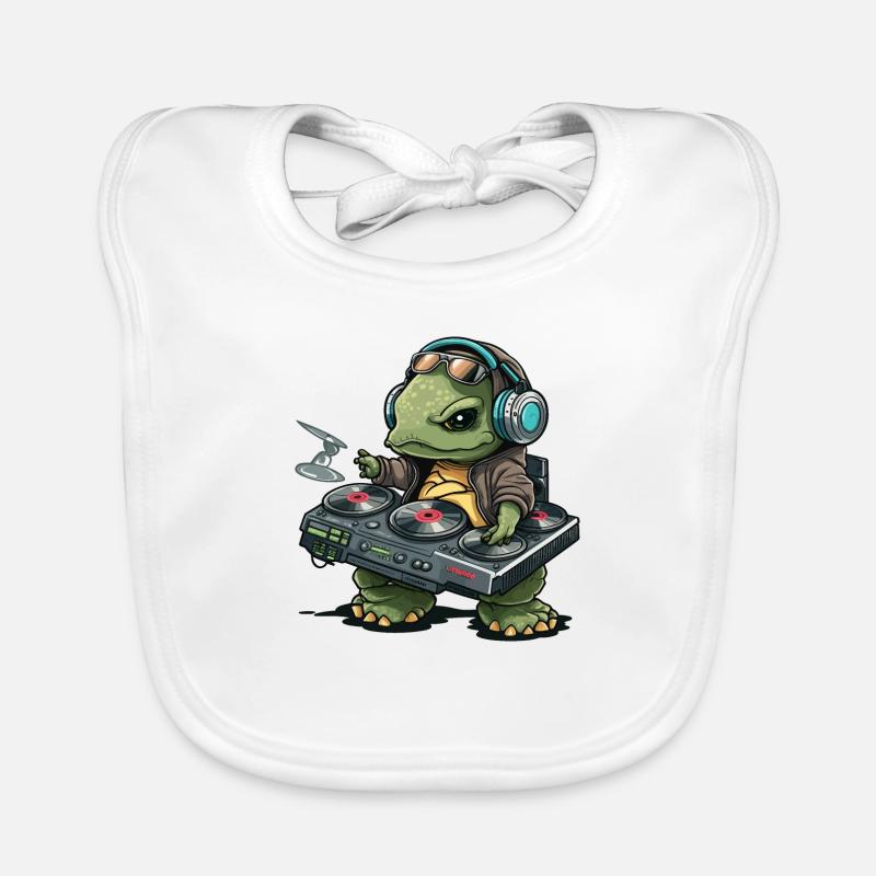 Turtle Beats Organic Baby Bibs