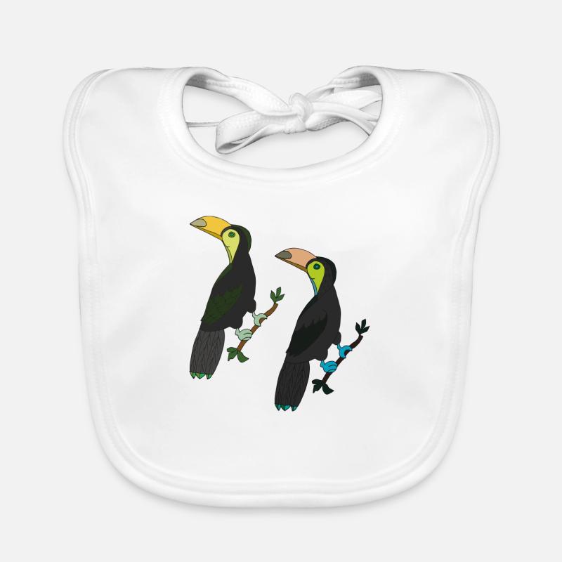 Toucan 2-fold Organic Baby Bibs