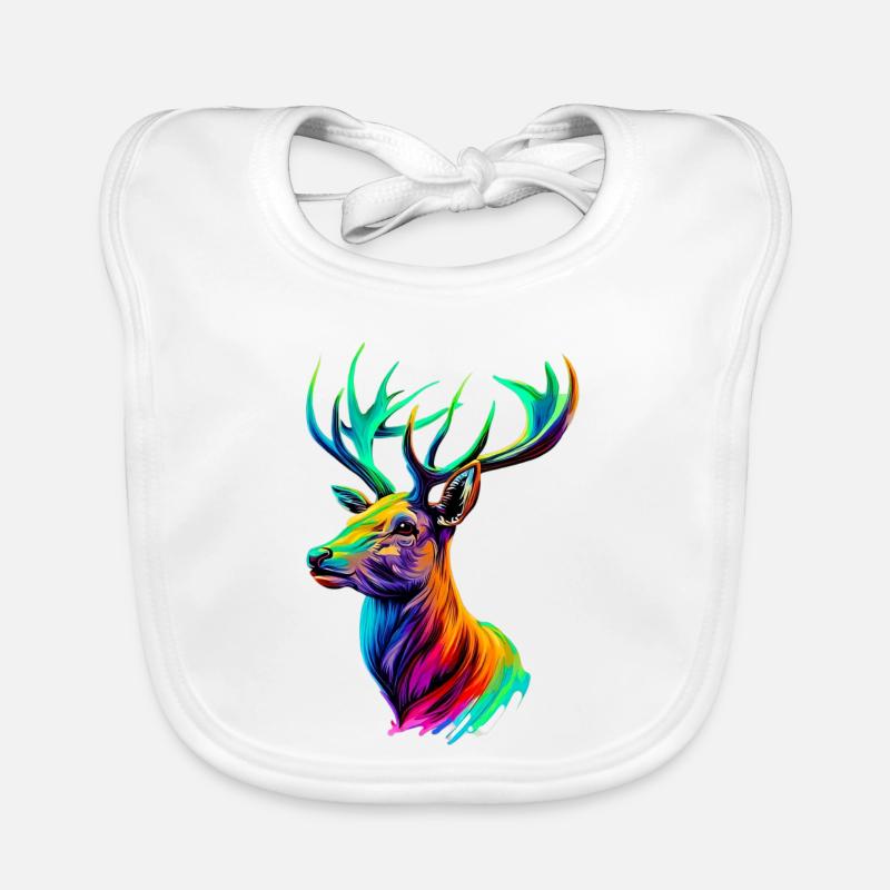 Cerf Bavoir bio Bébé