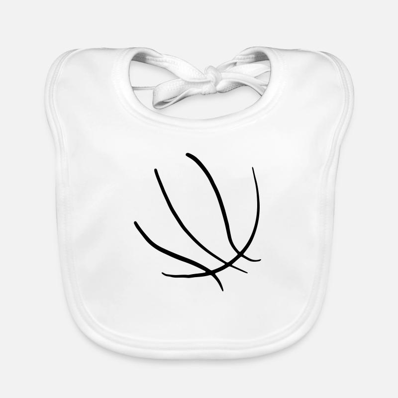 Basketbäll 05 Plan de travail 5 - Bavoir bio Bébé - blanc