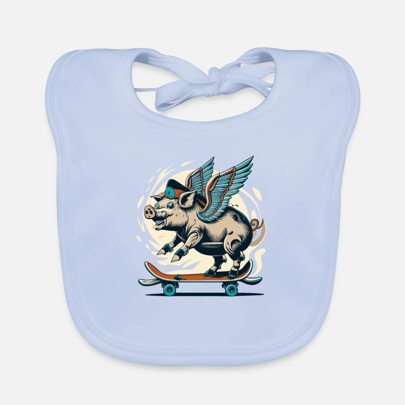 Pig on deck Organic Baby Bibs