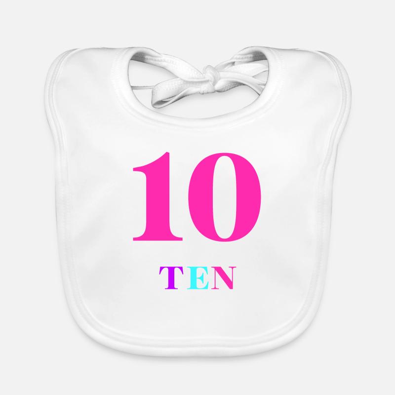 Ten-10e anniversaire Bavoir bio Bébé