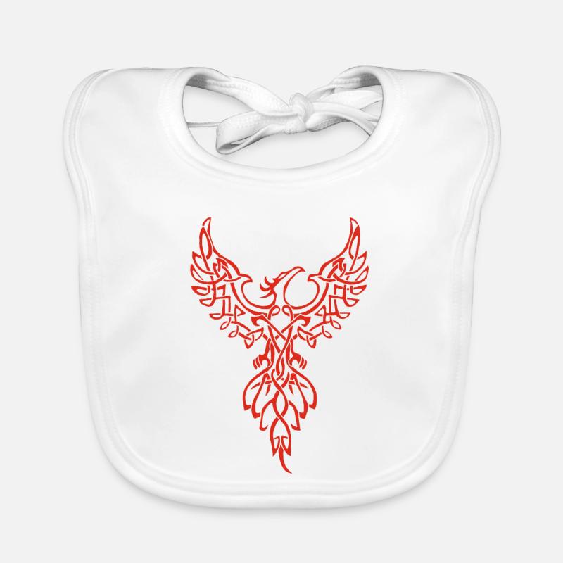 Rotes Phönix-Symbol Baby Bio-Lätzchen