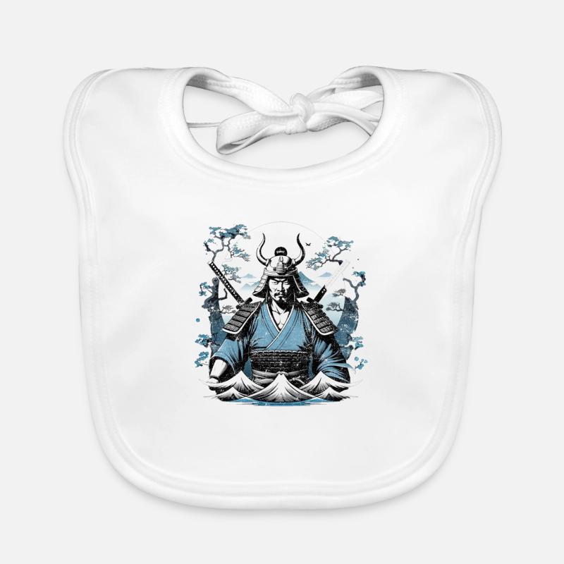 Samurai-Krieger - Japan Baby Bio-Lätzchen