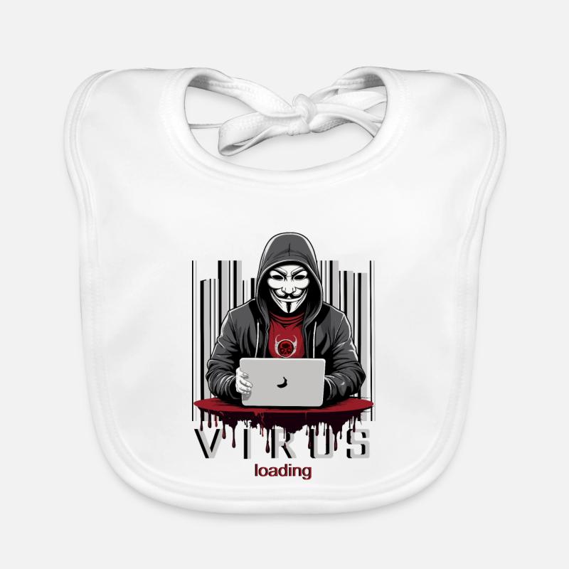 Anonymous Hacker Baby Bio-Lätzchen
