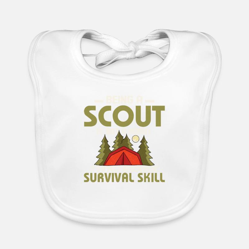 Apocalypse Ready: Scout Skills Mastery Tee Organic Baby Bibs