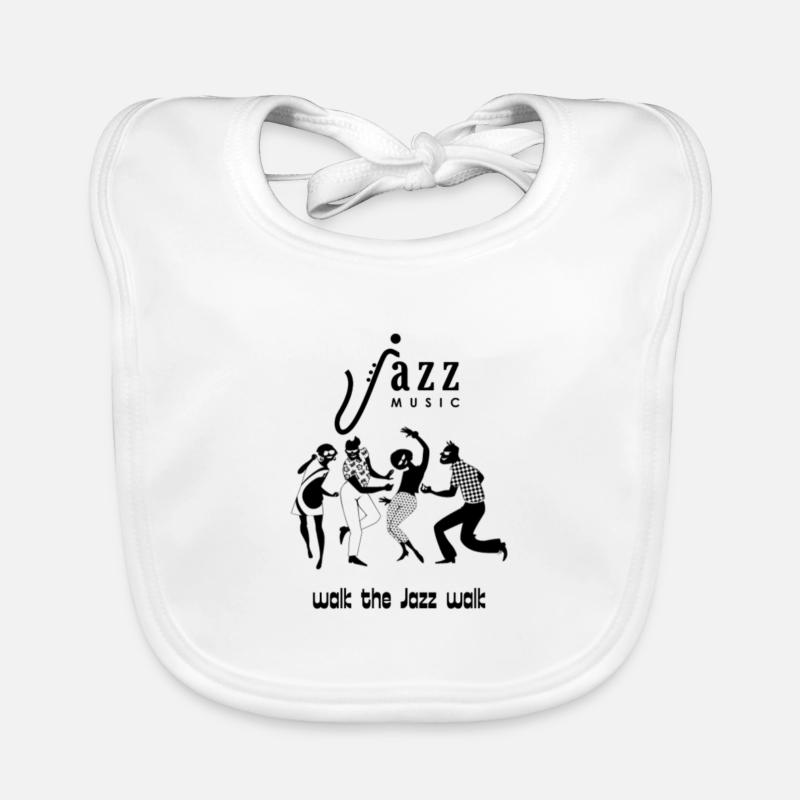 Notes de jazz à la silhouette minimaliste Bavoir bio Bébé