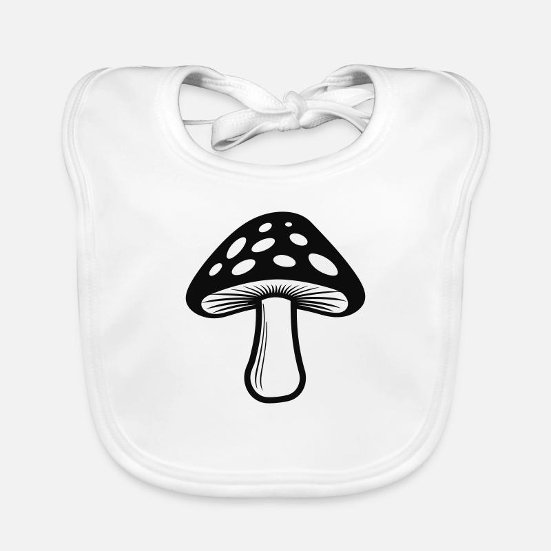 champignon Bavoir bio Bébé