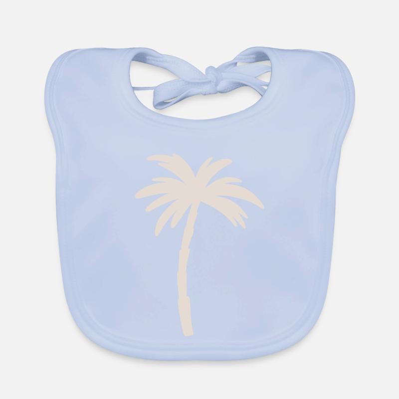 Palm tree Organic Baby Bibs