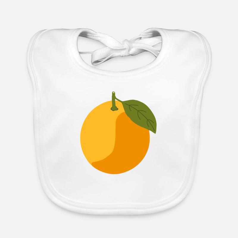 Orange Baby Bio-Lätzchen