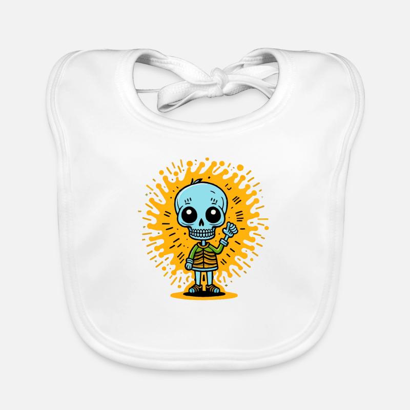 Skeleton Organic Baby Bibs